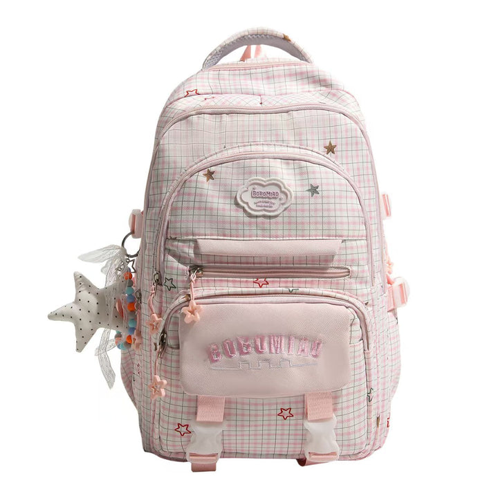 Multi-Pocket Star-Embellished Backpack Kalsten