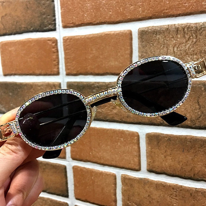 Women's feminine designer sunglasses with extravagant frame Kalsten