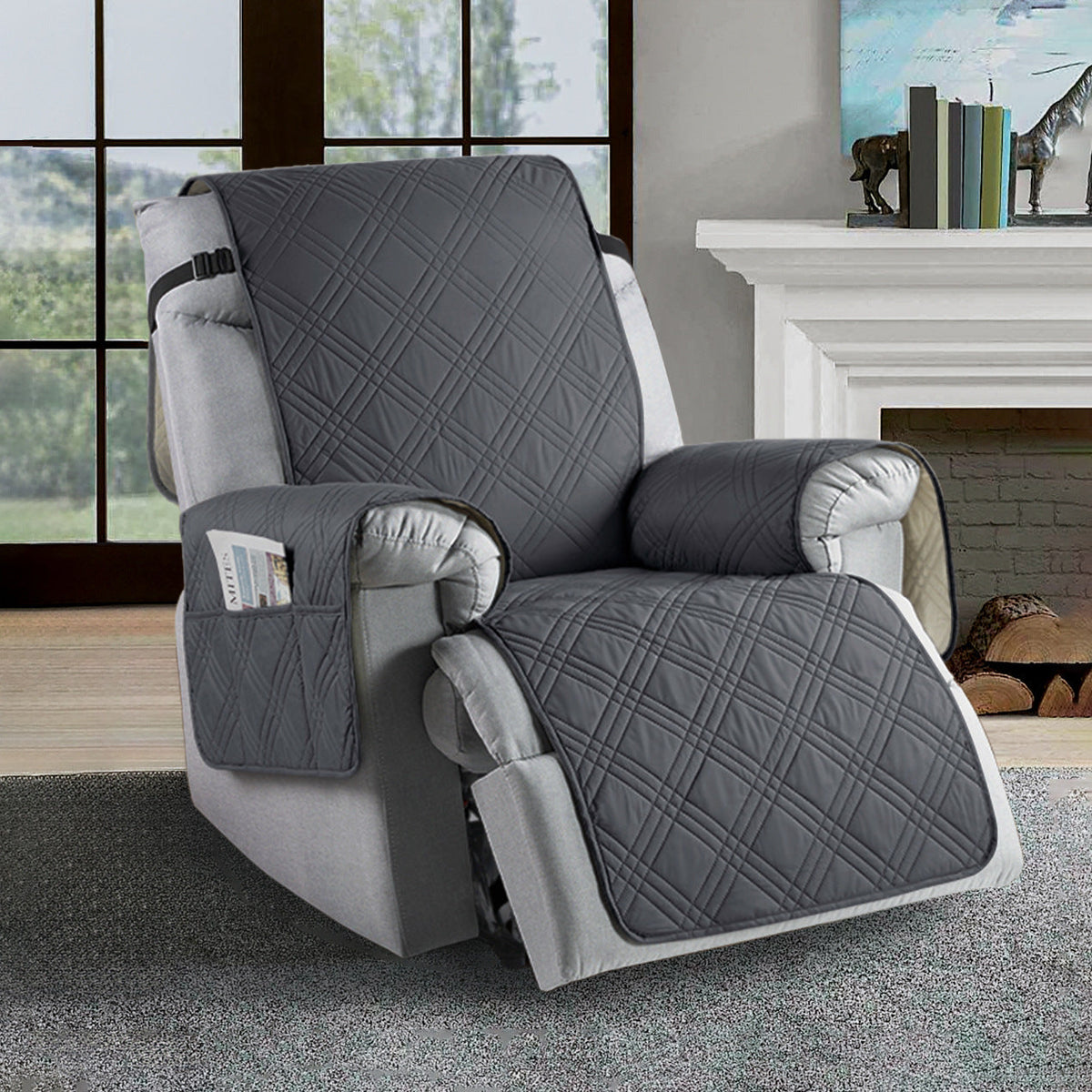 Skanto | Waterproof Recliner Cover | Durable Microfiber, Stain-Resistant & Universal Fit for Home Protection