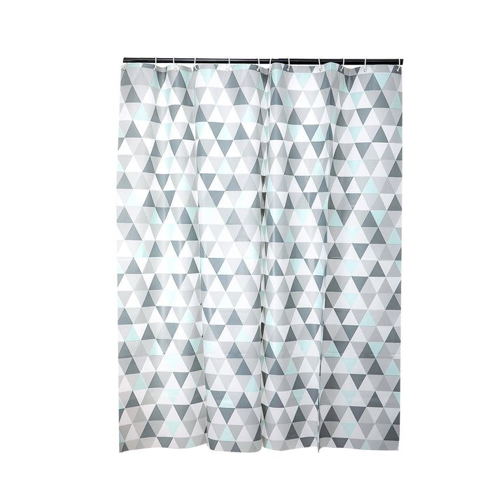 Geometric Triangle Pattern Shower Curtain Kalsten