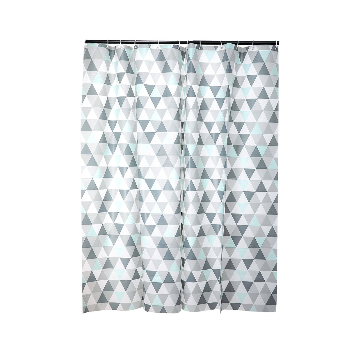 Geometric Triangle Pattern Shower Curtain