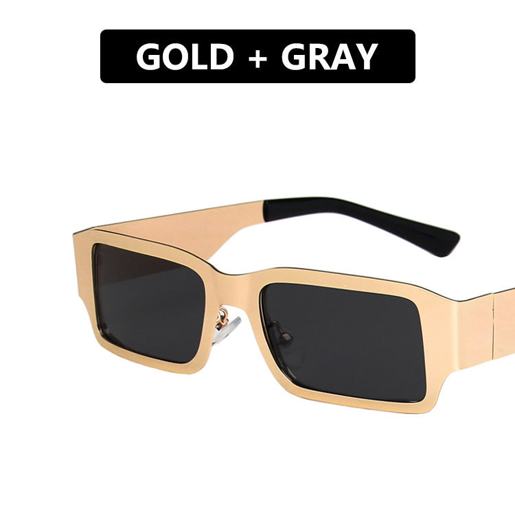 Women's geometric sunglasses with protective UV filter and sturdy metal frame Kalsten