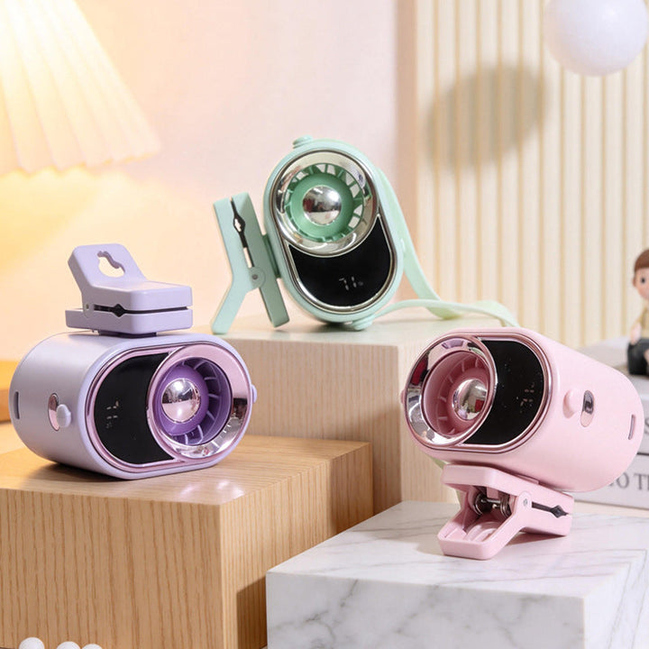 Women's Multifunctional Table Fan with Foldable Clamp Mechanism Kalsten