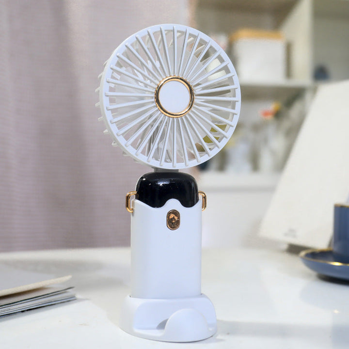 Ladies portable handheld fan with USB charging function and flexible tilt Kalsten