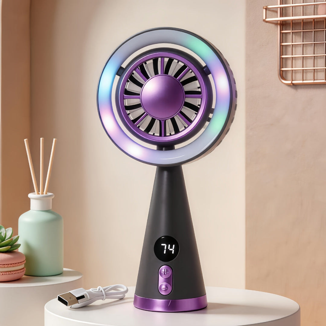 Ladies Portable USB Mini Fan with multifunctional use Kalsten