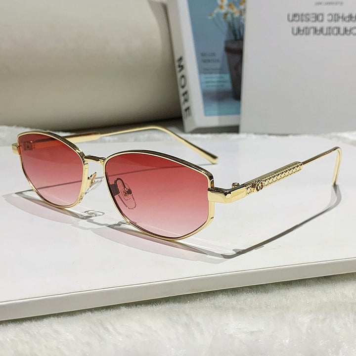 Women's elegant sunglasses with sparkling metal frame Kalsten