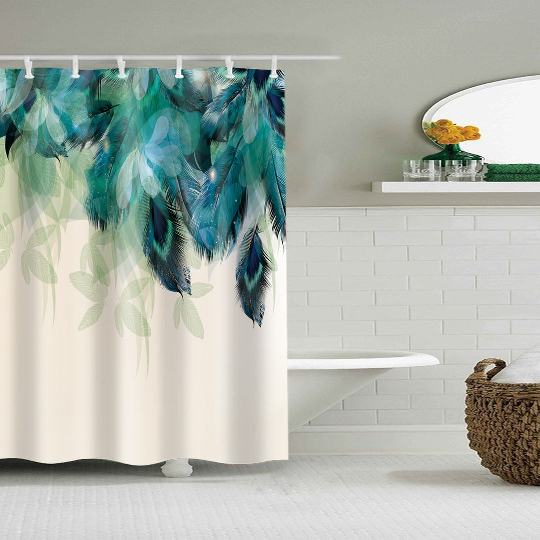 Floral Patterned Bathroom Shower Curtain Kalsten