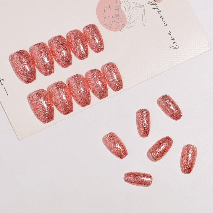 Glittery Acrylic Press-On Nail Kit Kalsten