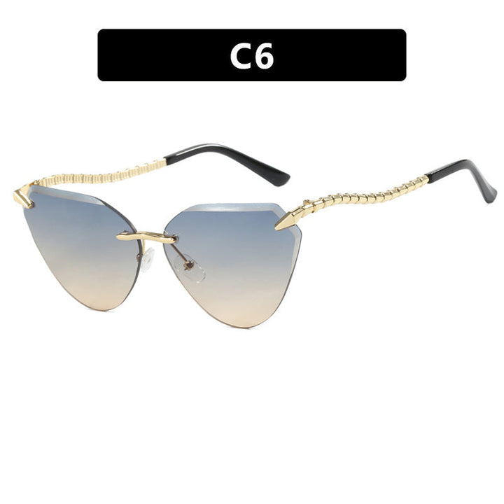 Women's Cat-Eye Sunglasses with unique gold frame design and protective lenses Kalsten