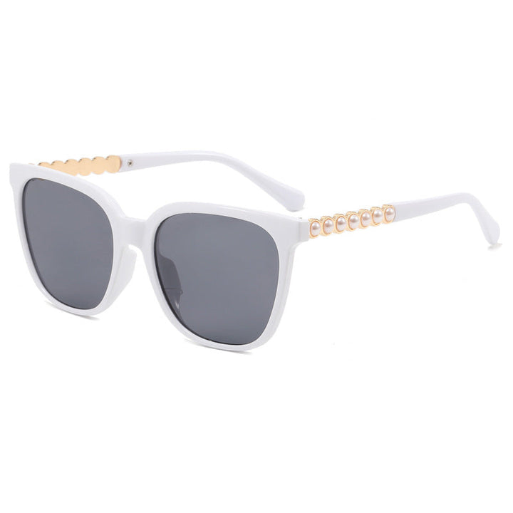 Women's oversized sunglasses with elegant pearl jewelry decoration Kalsten