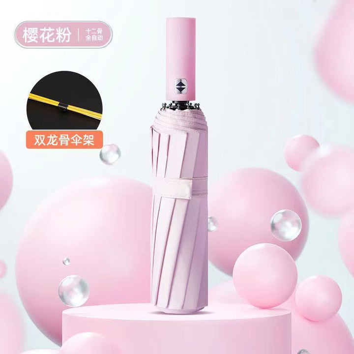 Ladies automatic and wind-resistant folding umbrella Kalsten