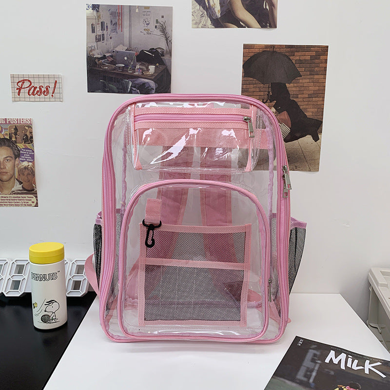 Transparent Multi-Pocket Clear School Backpack Kalsten