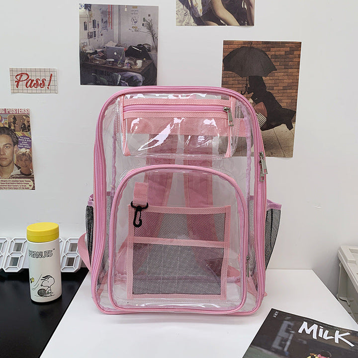 Transparent Multi-Pocket Clear School Backpack Kalsten