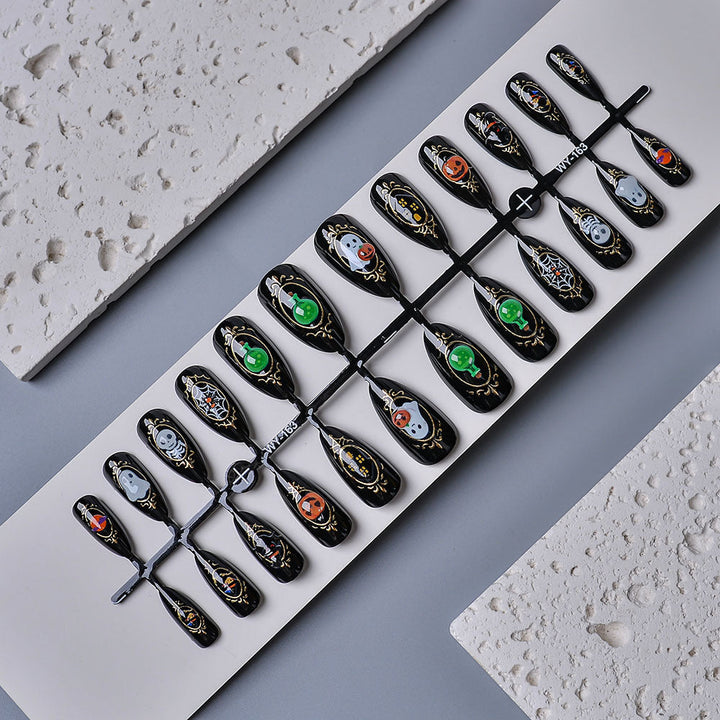 Decorative Themed Press-On Nail Set Kalsten