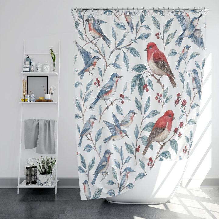 Coastal Marine-Inspired Shower Curtain Kalsten