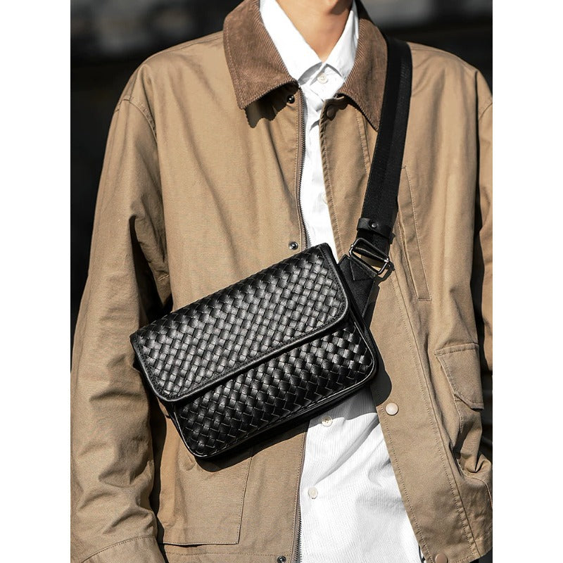 Elegant shoulder bag with braided design Kalsten