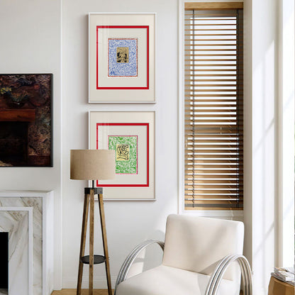 Framed Abstract Botanical Art Print
