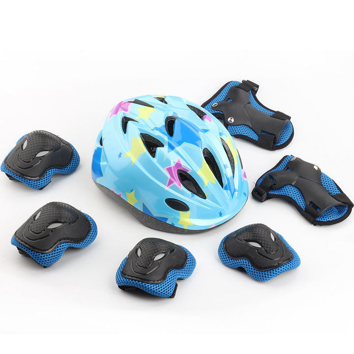 Children's Cycling Safety Helmet and Protective Gear Set Kalsten