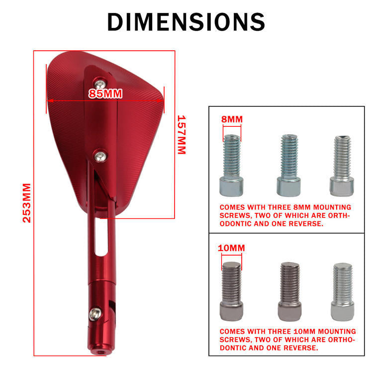 Adjustable Sport Motorcycle Rearview Mirrors Kalsten
