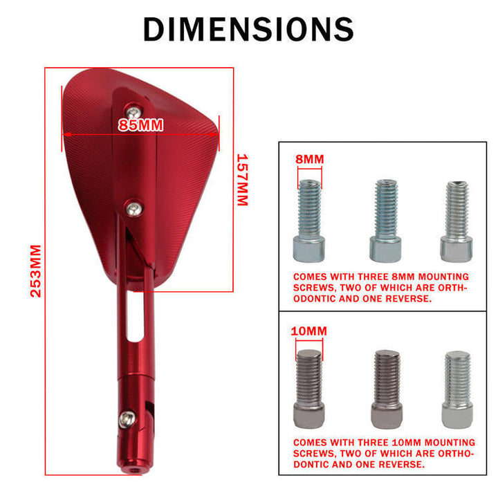 Adjustable Sport Motorcycle Rearview Mirrors Kalsten