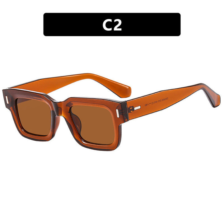 Ladies stylish square sunglasses with eye-catching leopard print Kalsten
