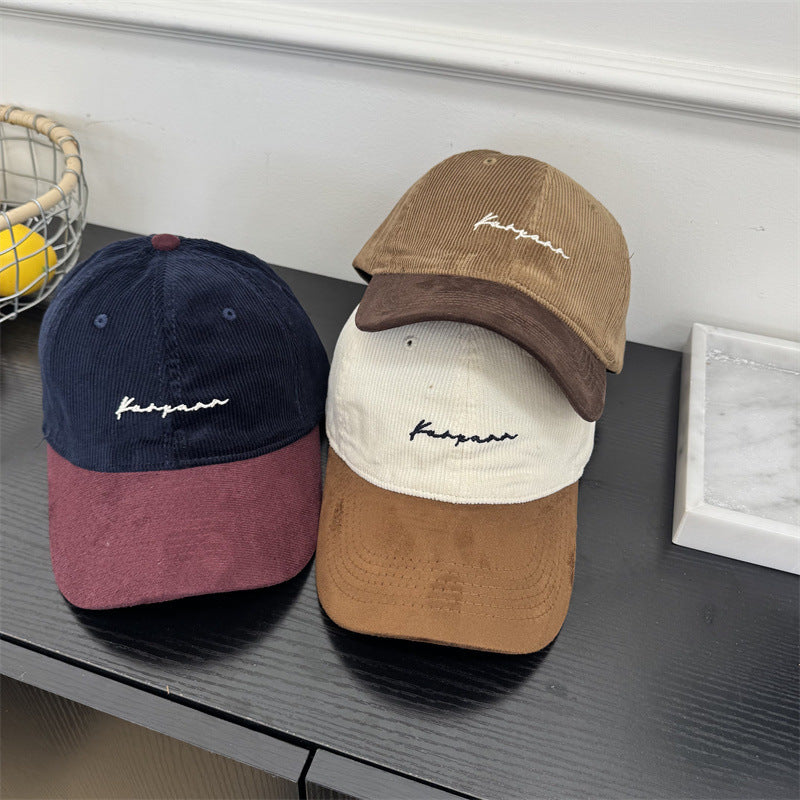 Men's Corduroy Brimmed Baseball Cap Kalsten