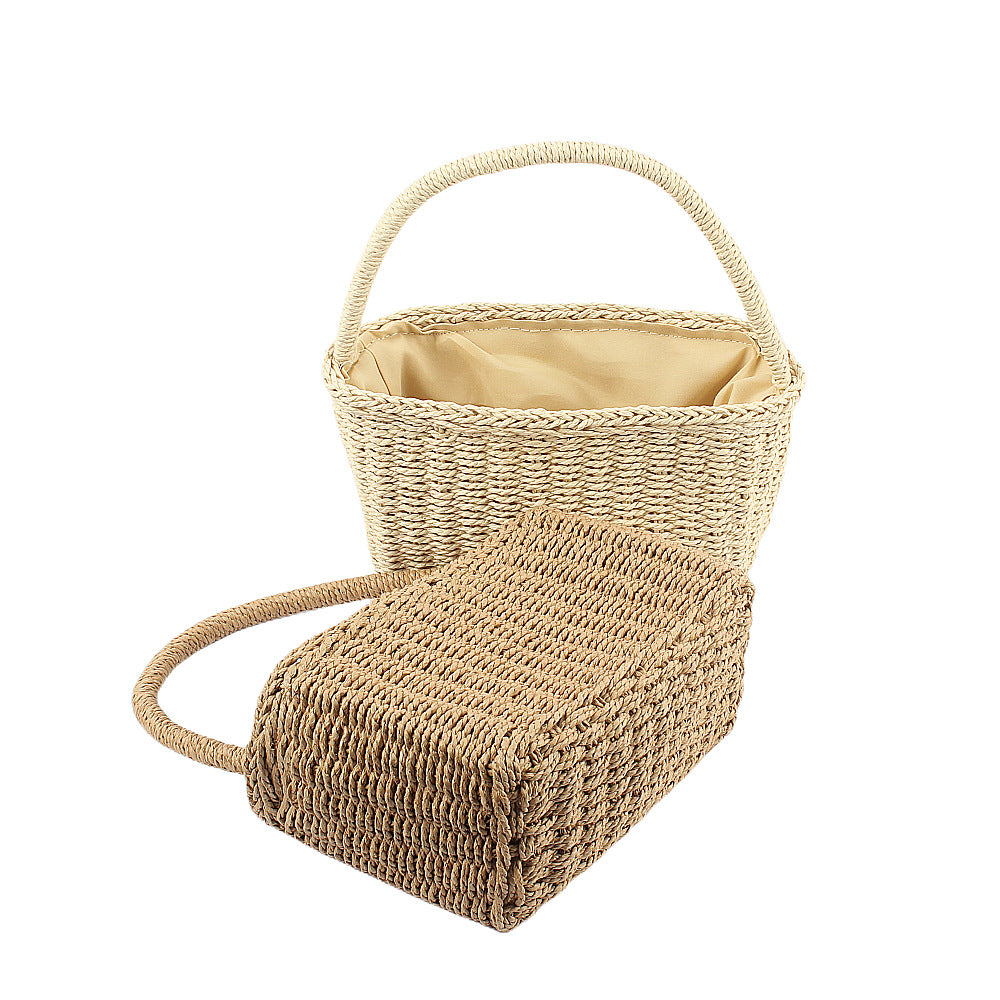 Handcrafted basket bag with sturdy carrying handle Kalsten