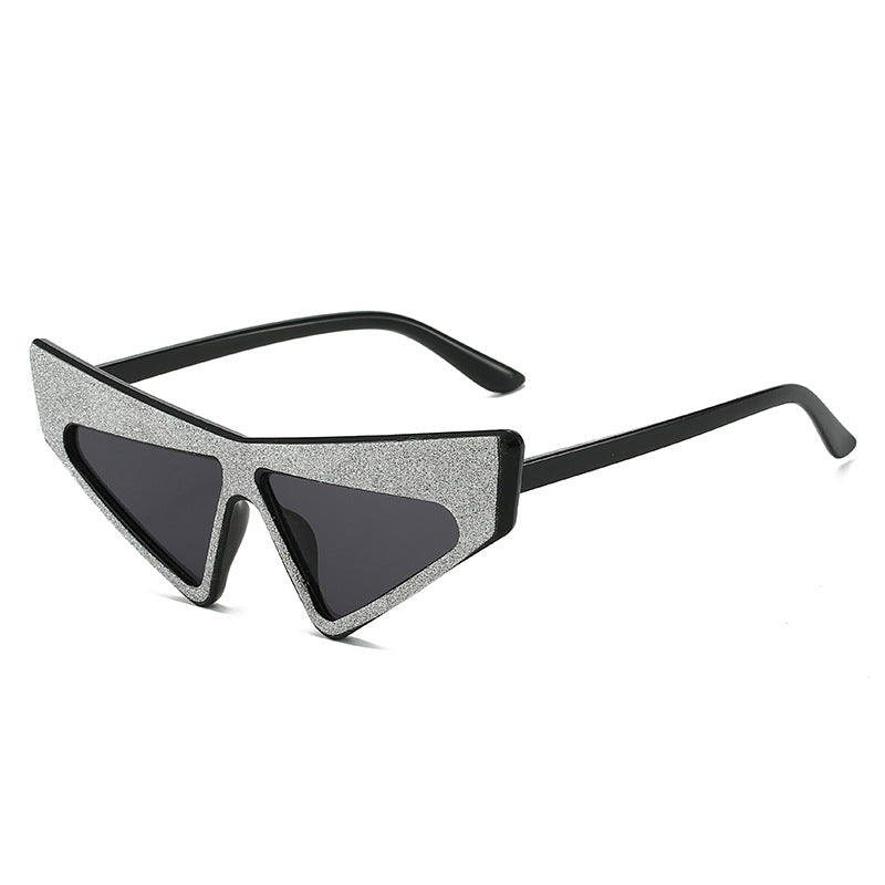 Women's futuristic sunglasses with glittering frame Kalsten