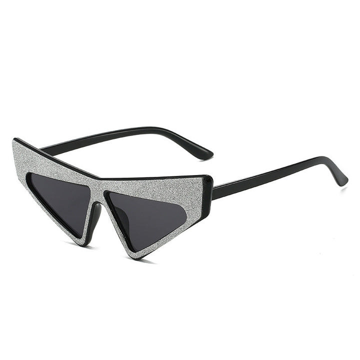 Women's futuristic sunglasses with glittering frame Kalsten