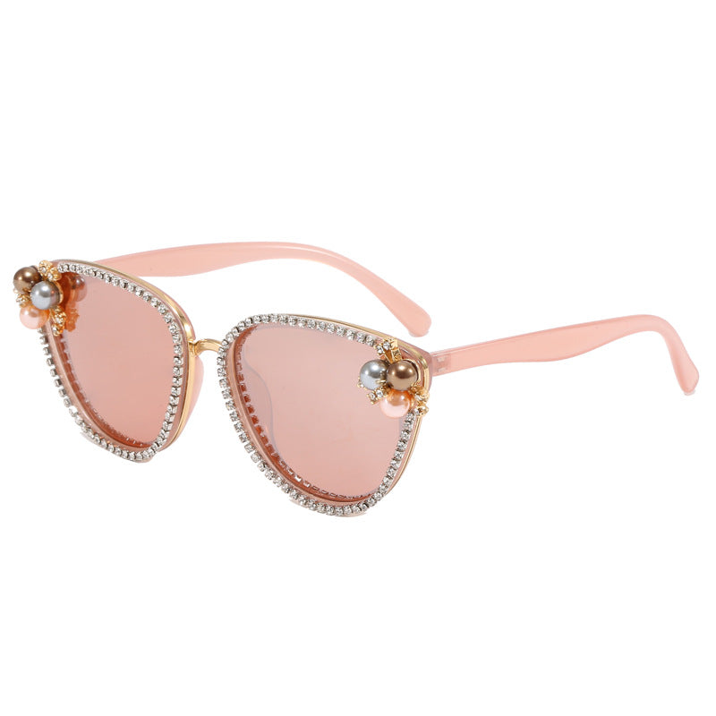 Ladies glamorous sunglasses with pearl and crystal decoration Kalsten