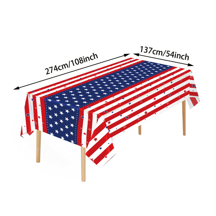 Unisex nan coated tablecloth with stars and stripes pattern, wipeable and waterproof Kalsten