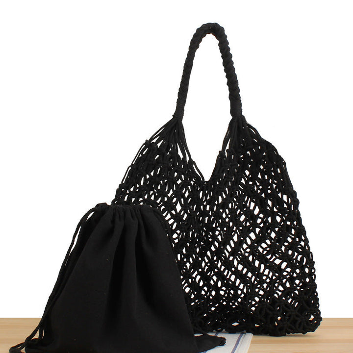 Handbag Made of Durable Hand-Knotted Net Material Kalsten
