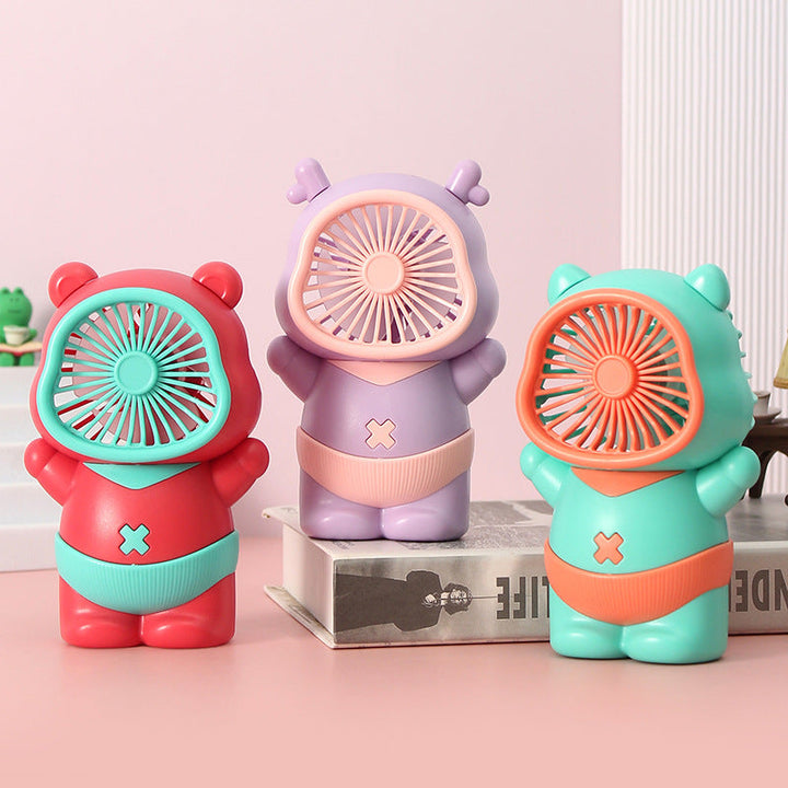Unisex Portable Mini Fan in playful Bear Design Kalsten