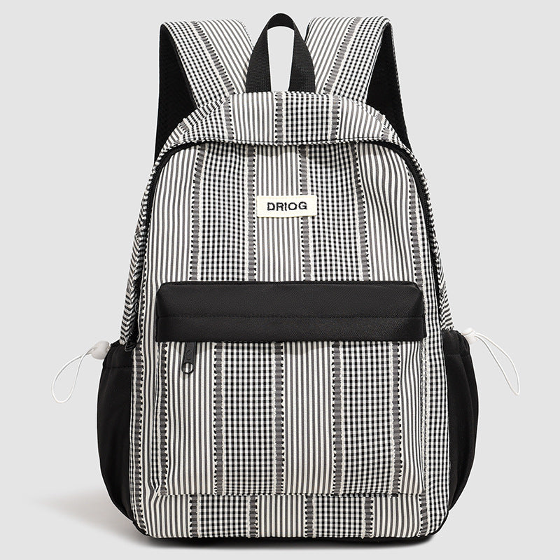Geometric Patterned School Backpack