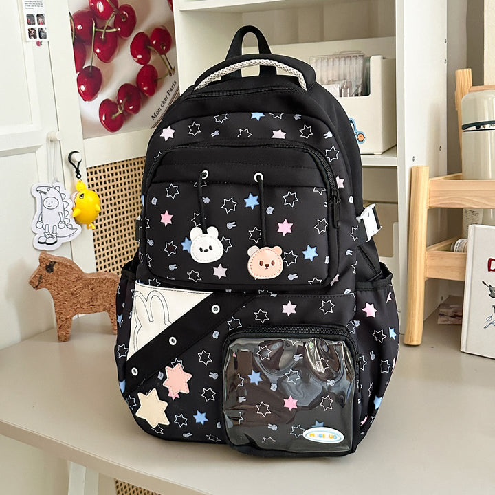 Children's Fun Character Design Multi-Pocket School Backpack