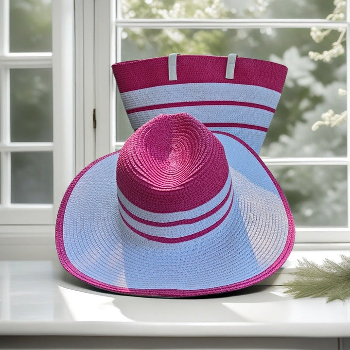 Beach bag with colorful stripes Kalsten
