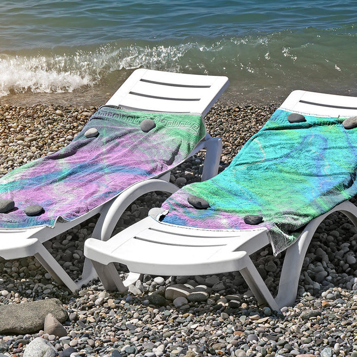 Beach towel made of skin-friendly microfiber with a creative pattern mix Kalsten