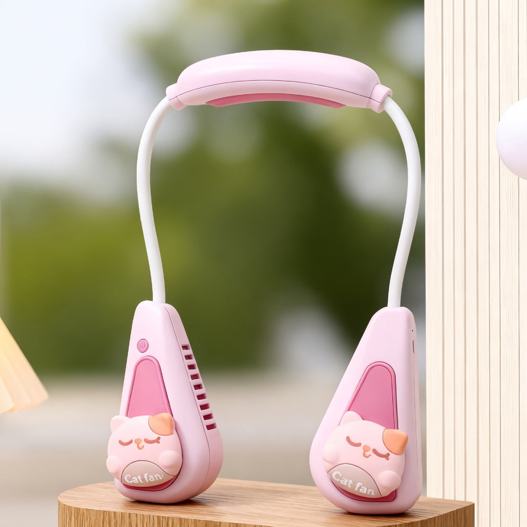 Ladies Portable Neck Fan with Cute Animal Design Kalsten