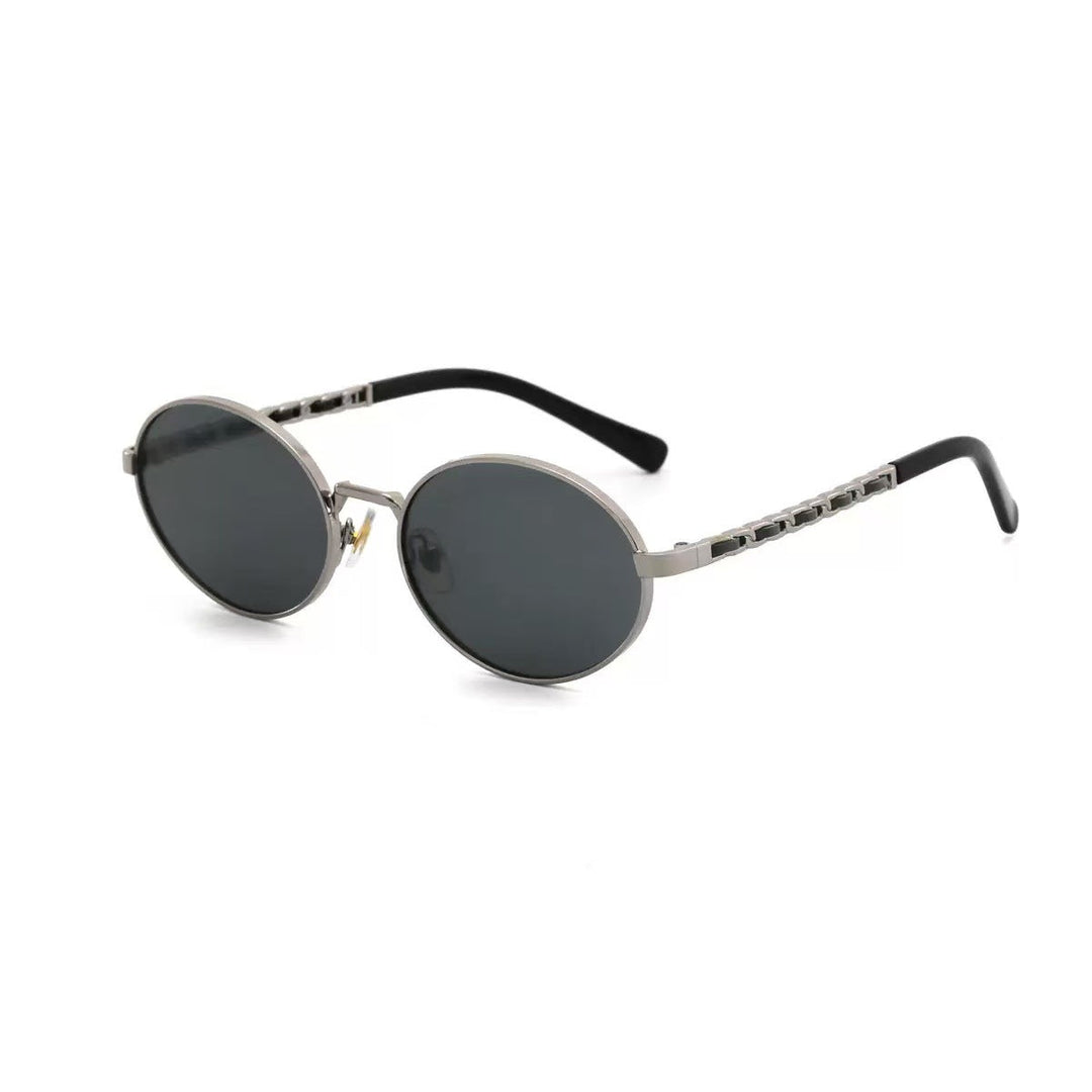 Women's elegant round sunglasses with luxurious frame and comfortable temples Kalsten