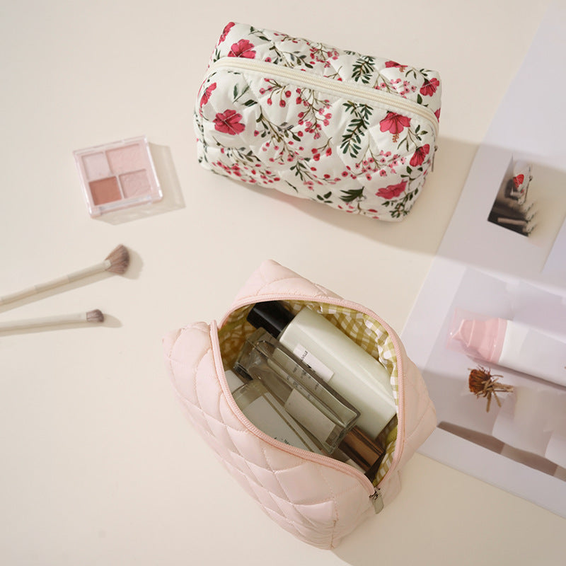 Quilted Leopard Print Makeup Case Kalsten