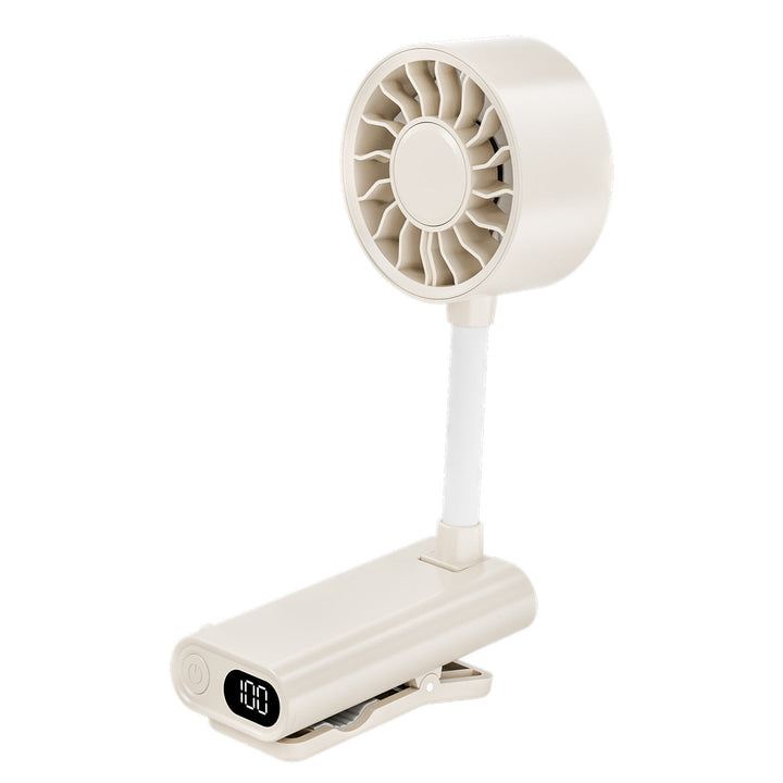 Women's portable mini fan with powerful battery and flexible mount Kalsten