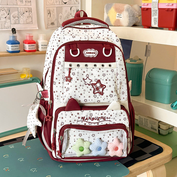 Cute Plush Animal Ear School Backpack