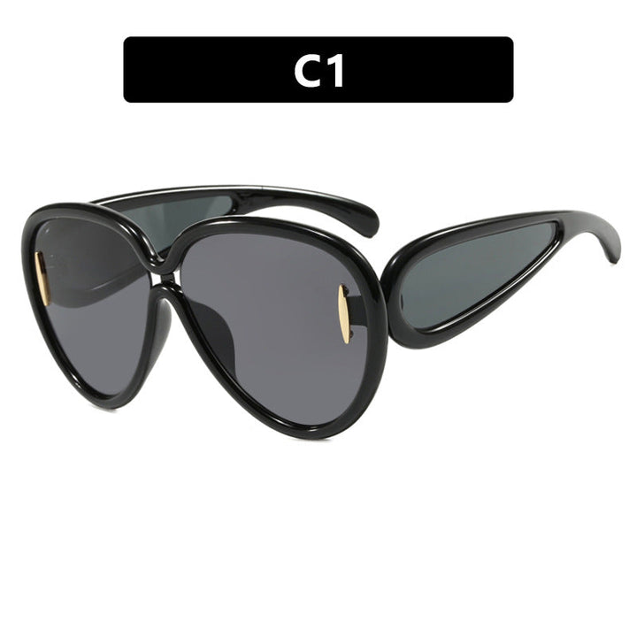 Women extravagant sunglasses in creative design Kalsten
