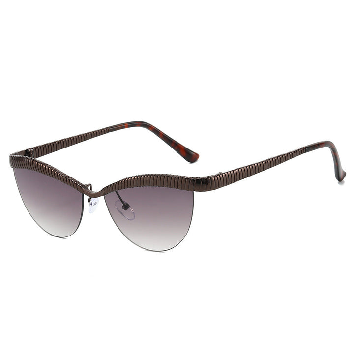 Women Designer Sunglasses with unique, curved frame Kalsten
