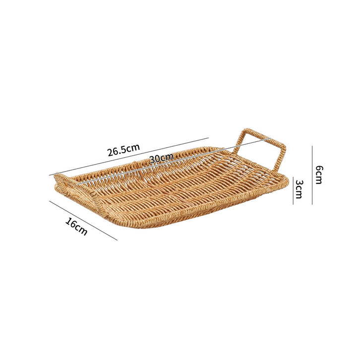 Home Decorative Woven Serving Tray Kalsten