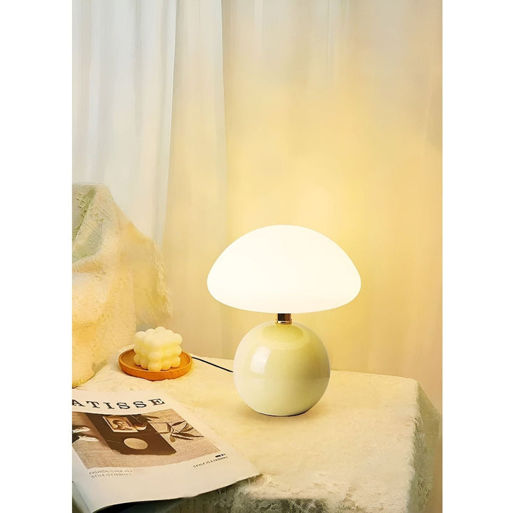 CreamyShine Lamp - Cozy Mushroom Bedside Lamp | Kalsten
