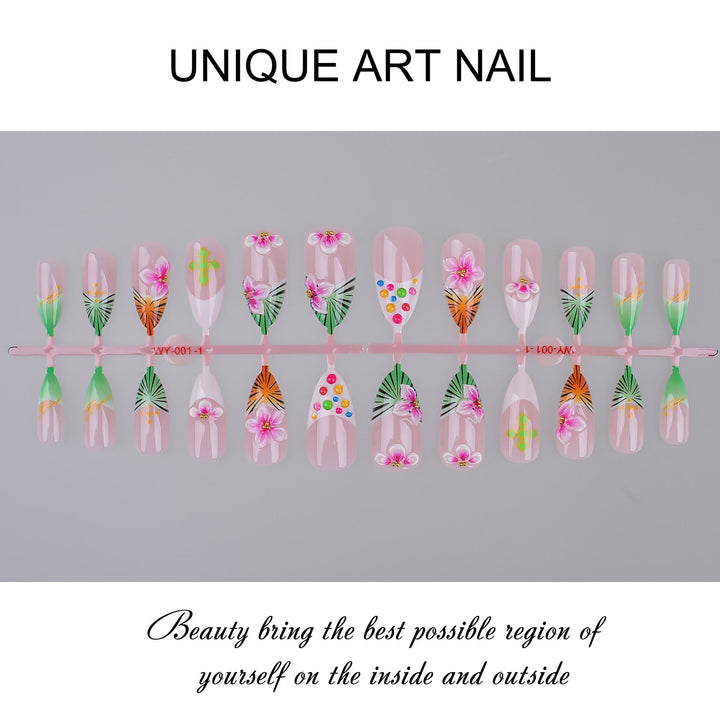 Themed Press-On Nail Art Set Kalsten