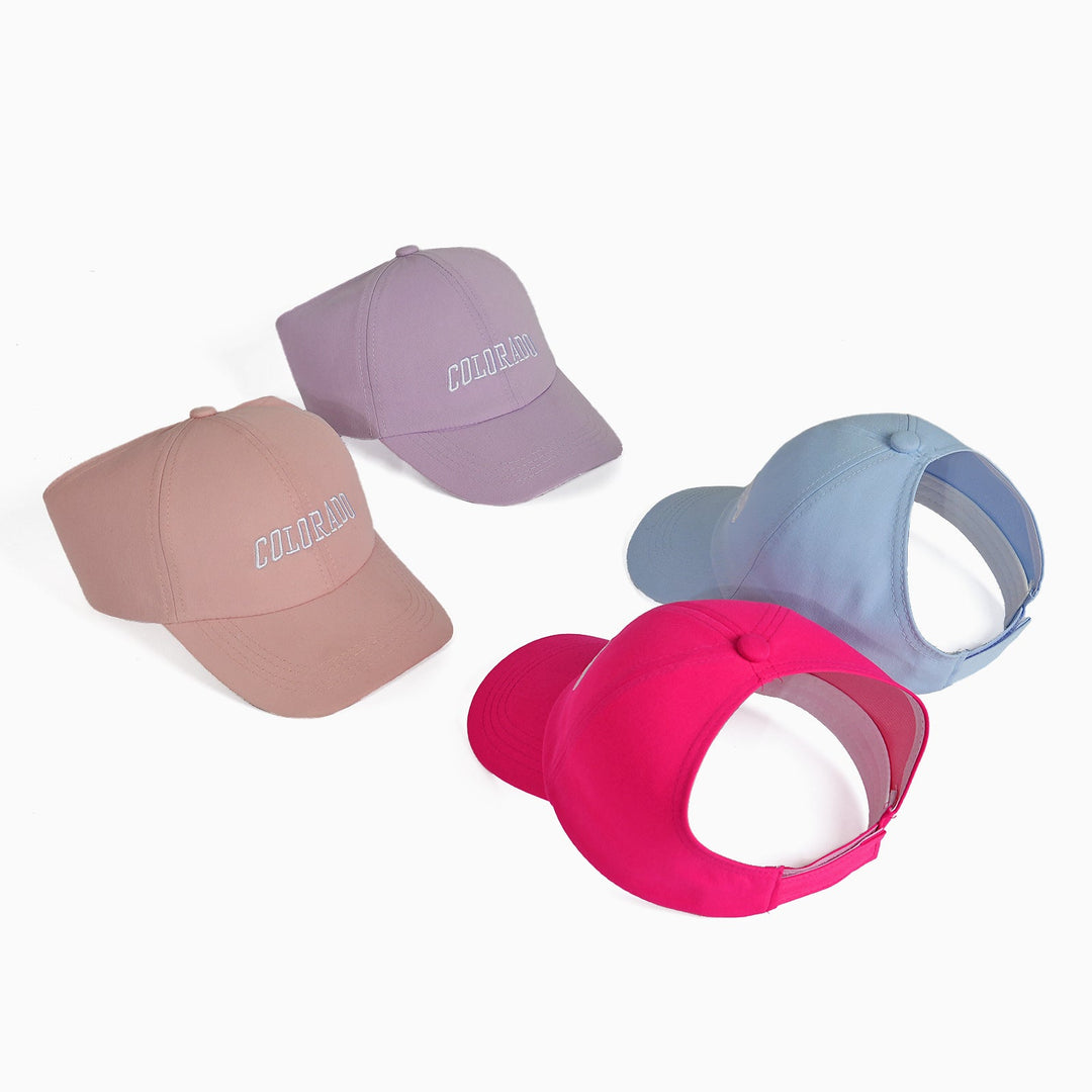 Ladies sporty cotton cap with front embroidery Kalsten