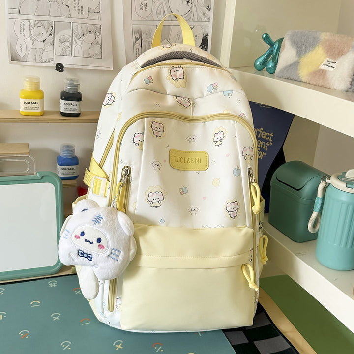Cartoon-Inspired High-Capacity School Backpack