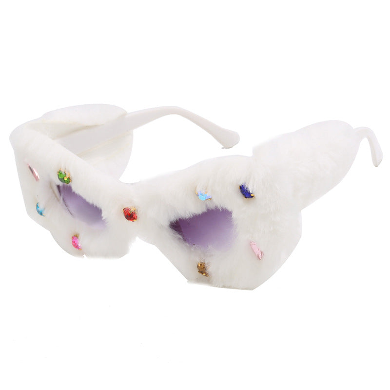 Women striking, padded sunglasses with decorated frame Kalsten